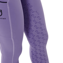 Carica l&#39;immagine nel visualizzatore di Gallery, Leggings da bambina &quot;Dahlia Purple&quot; full grip Equestro shop del cavallo
