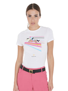 T-shirt da donna Equestro shop del cavallo