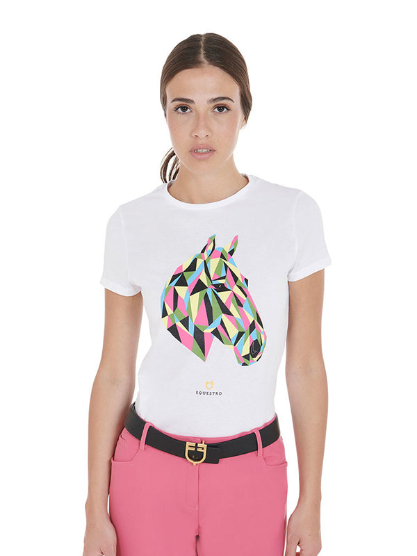 T-shirt da donna Equestro shop del cavallo