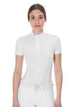 Load image into Gallery viewer, Polo body concorso da donna manica corta &quot;slim fit&quot; Equestro shop del cavallo
