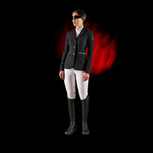 Carica l&#39;immagine nel visualizzatore di Gallery, Giacca concorso nera da donna Ridertech Equestro shop del cavallo
