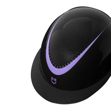 Load image into Gallery viewer, Casco &quot;Galaxy shine&quot; nero-viola Equestro shop del cavallo
