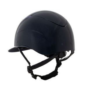 Casco "Galaxy shine" visiera larga blu-viola Equestro shop del cavallo