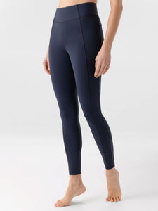 Leggings da donna blu "Knee" full grip a vita alta Equiline shop del cavallo