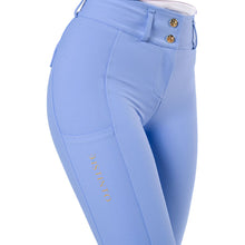 Load image into Gallery viewer, Pantaloni da donna a vita alta con grip al ginocchio &quot;Peonia&quot; D·ISTINTO shop del cavallo
