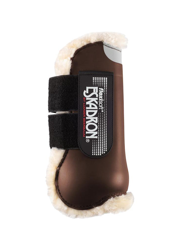 Paratendini flexisoft fauxfur con pelo marrone Eskadron shop del cavallo