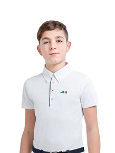 "Justin" Equiline children's short-sleeved competition polo shirt