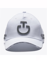 Carica l&#39;immagine nel visualizzatore di Gallery, Cappellino da baseball con logo in 3D bianco Cavalleria Toscana shop del cavallo
