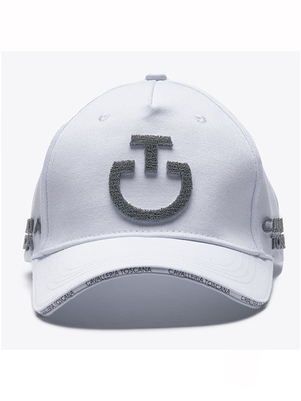 Cappellino da baseball con logo in 3D bianco Cavalleria Toscana shop del cavallo