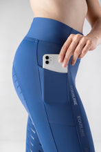 Load image into Gallery viewer, Leggings da donna con grip al ginocchio &quot;Cerberk&quot; indigo blu Equiline shop del cavallo
