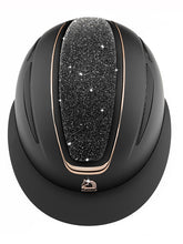 Carica l&#39;immagine nel visualizzatore di Gallery, Casco visiera larga &quot;Nettuno&quot; nero Tattini shop del cavallo

