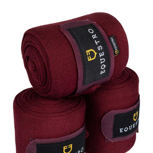 Fasce da riposo (set da 4) burgundy Equestro shop del cavallo