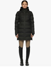Load image into Gallery viewer, Long &quot;Hooded&quot; jacket in Cavalleria Toscana nylon
