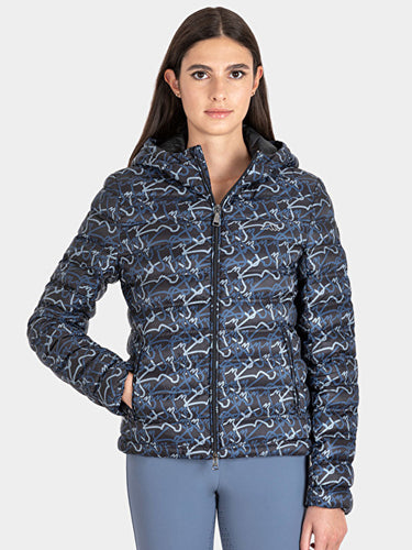 Piumino donna Ultra Light Ecre Allover shop del cavallo