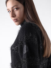 Load image into Gallery viewer, Dolcevita da donna &quot;Giveng&quot; nero lurex Equiline shop del cavallo
