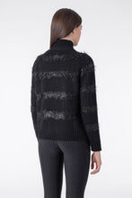 Load image into Gallery viewer, Dolcevita da donna &quot;Giveng&quot; nero lurex Equiline shop del cavallo
