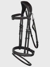 Load image into Gallery viewer, Testiera nera anatomica &quot;Ready to ride&quot; Equiline shop del cavallo
