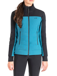 Softshell da donna "Nabel" azzurro/petrolio Equiline