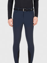 Load image into Gallery viewer, Pantaloni blu &quot;Walbertk&quot; da uomo grip al ginocchio Equiline shop del cavallo
