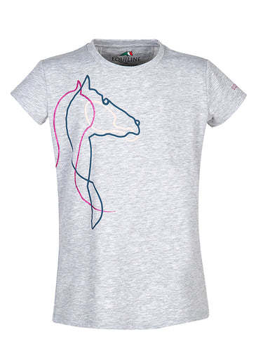 T-shirt da bambina Ziki Equiline shop del cavallo