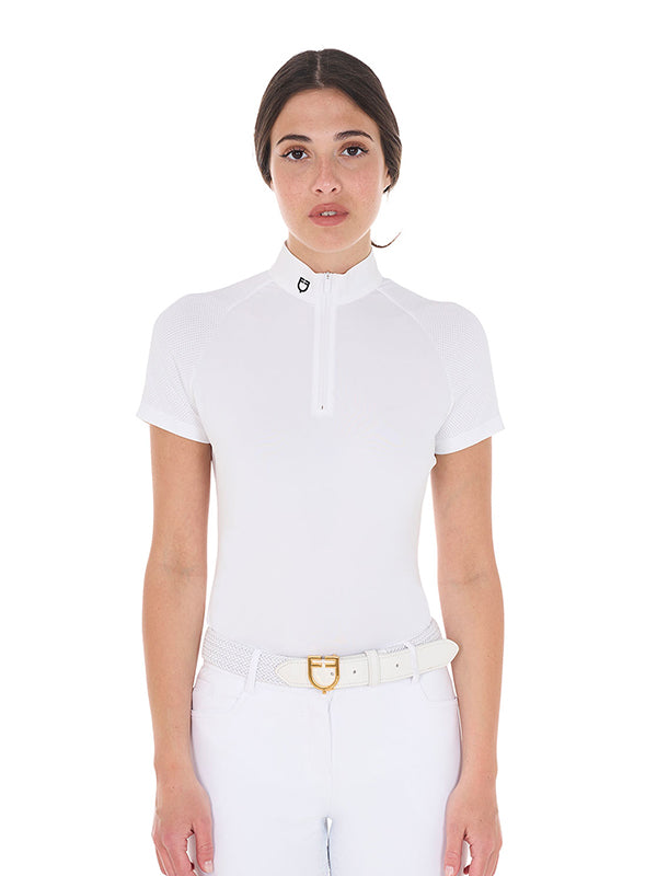 Polo concorso da donna manica corta Equestro shop del cavallo