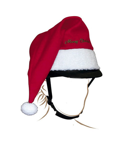 Cappello di babbo natale copri casco shop del cavallo