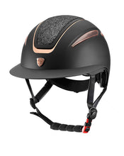 Load image into Gallery viewer, Casco nero &quot;Ariete&quot; Tattini shop del cavallo 
