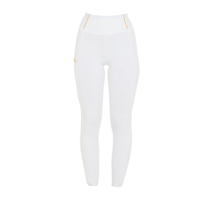 Leggings da bambina full grip "bianco" Equestro shop del cavallo