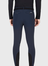 Load image into Gallery viewer, Pantaloni blu &quot;Walbertk&quot; da uomo grip al ginocchio Equiline shop del cavallo
