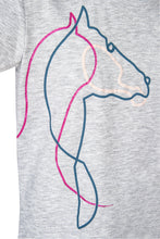 Load image into Gallery viewer, T-shirt da bambina Ziki Equiline shop del cavallo
