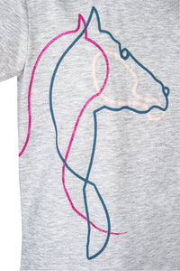 T-shirt da bambina Ziki Equiline shop del cavallo