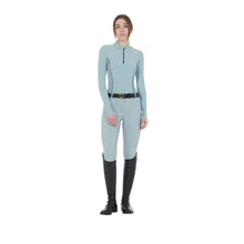 Load image into Gallery viewer, Top allenamento da donna a manica lunga &quot;grey mist&quot; Equestro shop del cavallo
