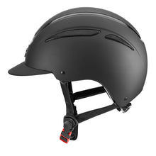 Load image into Gallery viewer, Casco visiera larga nero &quot;Giove&quot; Tattini shop del cavallo
