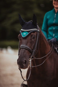 cuffia Emerald equestrian stockholm shop del cavallo