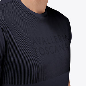 T-shirt da uomo "Stripe" Cavalleria Toscana shop del cavallo