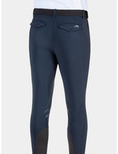 Load image into Gallery viewer, Pantaloni da uomo grip al ginocchio modello &quot;Albertk&quot; blu Equiline shop del cavallo
