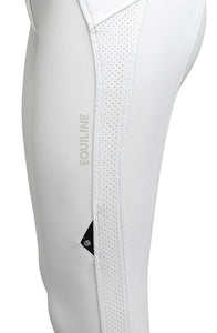 Pantaloni concorso da donna vita alta grip al ginocchio "Cerink" bianco Equiline shop del cavallo