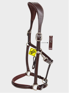 Capezza Safety Halter in cuoio marrone Equiline shop del cavallo