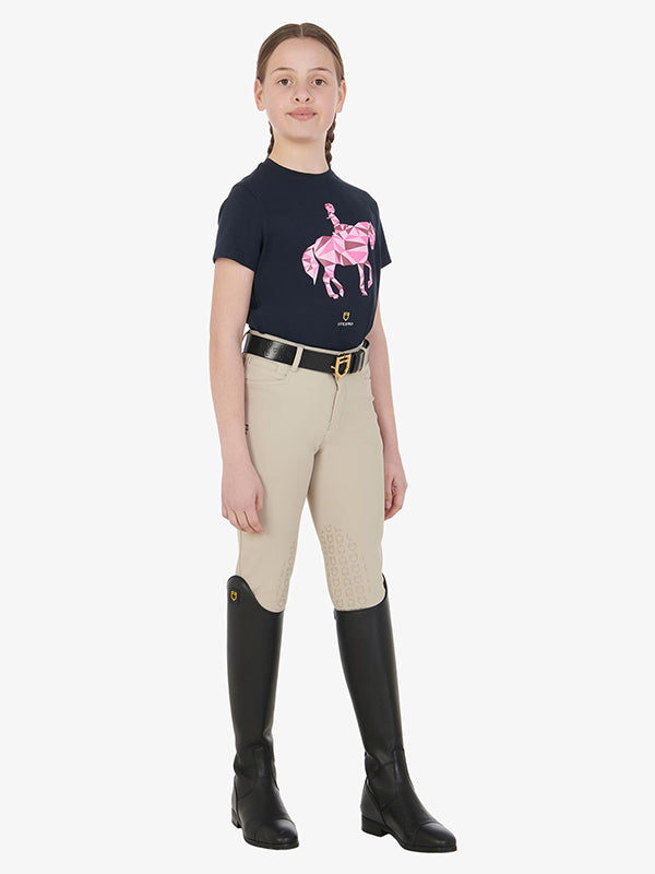 Pantaloni unisex per bambini beige Equestro shop del cavallo