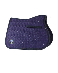 Sottosella da salto blu lurex "Limited edition" Tattini shop del cavallo