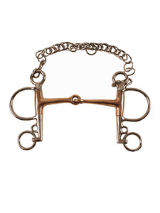Pelham snodato in rame inox pieno Umbria shop del cavallo