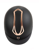 Load image into Gallery viewer, Casco &quot;Azael&quot; nero-rose gold Equestro shop del cavallo
