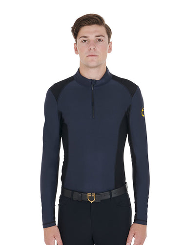 Top da uomo in tessuto tecnico Equestro shop del cavallo