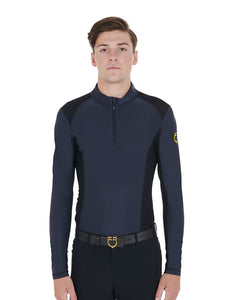 Top da uomo in tessuto tecnico Equestro shop del cavallo