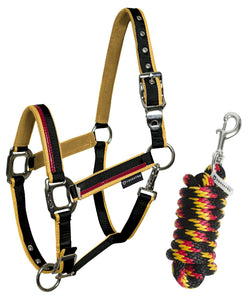 Capezza tricolore con lunghina shop del cavallo