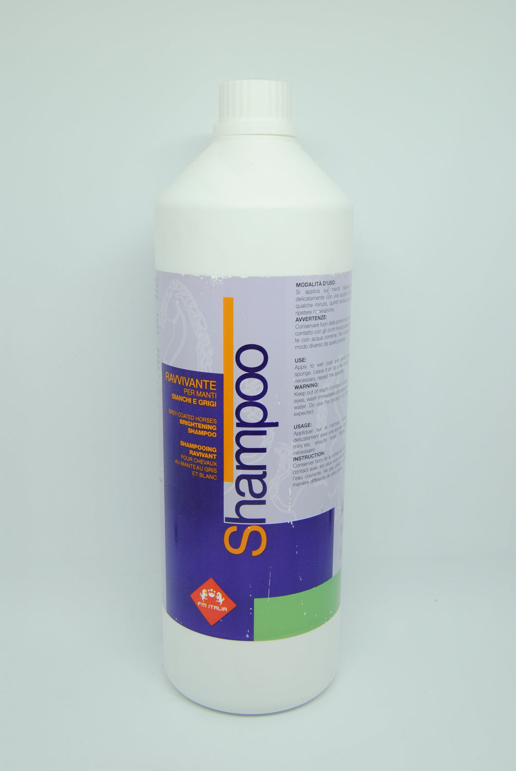 Shampoo ravvivante per manti bianchi e grigi