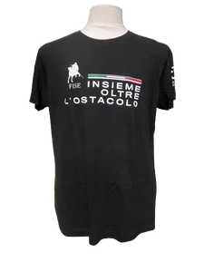 T-shirt uomo Insieme oltre l'ostacolo Cavalleria Toscana x Fise shop del cavallo