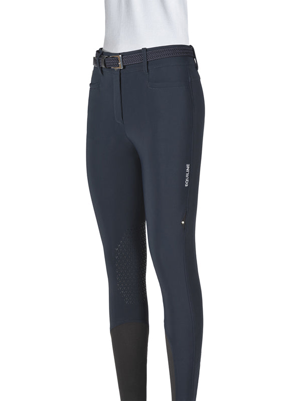 pantaloni equitazione vita alta blu equiline shop del cavallo