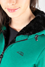 Load image into Gallery viewer, Felpa donna con cappuccio verde shop del cavallo
