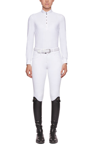 Camicia donna da concorso Cavalleria Toscana plissettata (maniche lunghe) shop del cavallo